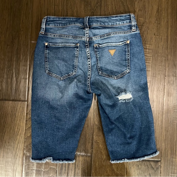 Guess Distressed Jean Shorts - Picture 3 of 10